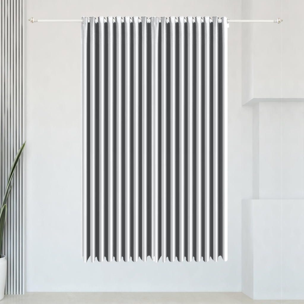 Deluxe Blockout Curtain 3 Layers Eyelet Pure Fabric Room Darkening Single Pannel