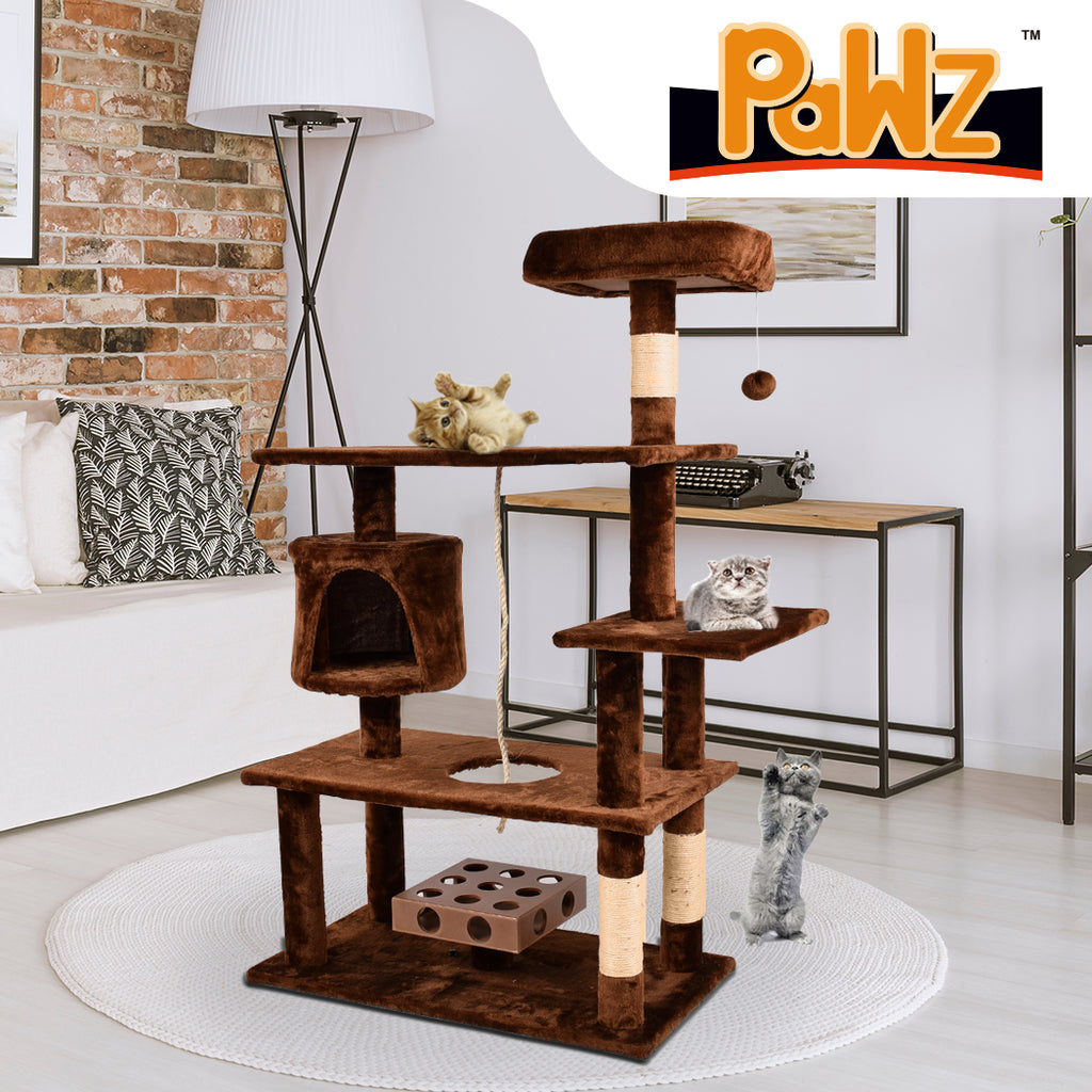 PaWz 1.25M Cat Scratching Post Tree Gym House Condo Furniture Scratcher Tower