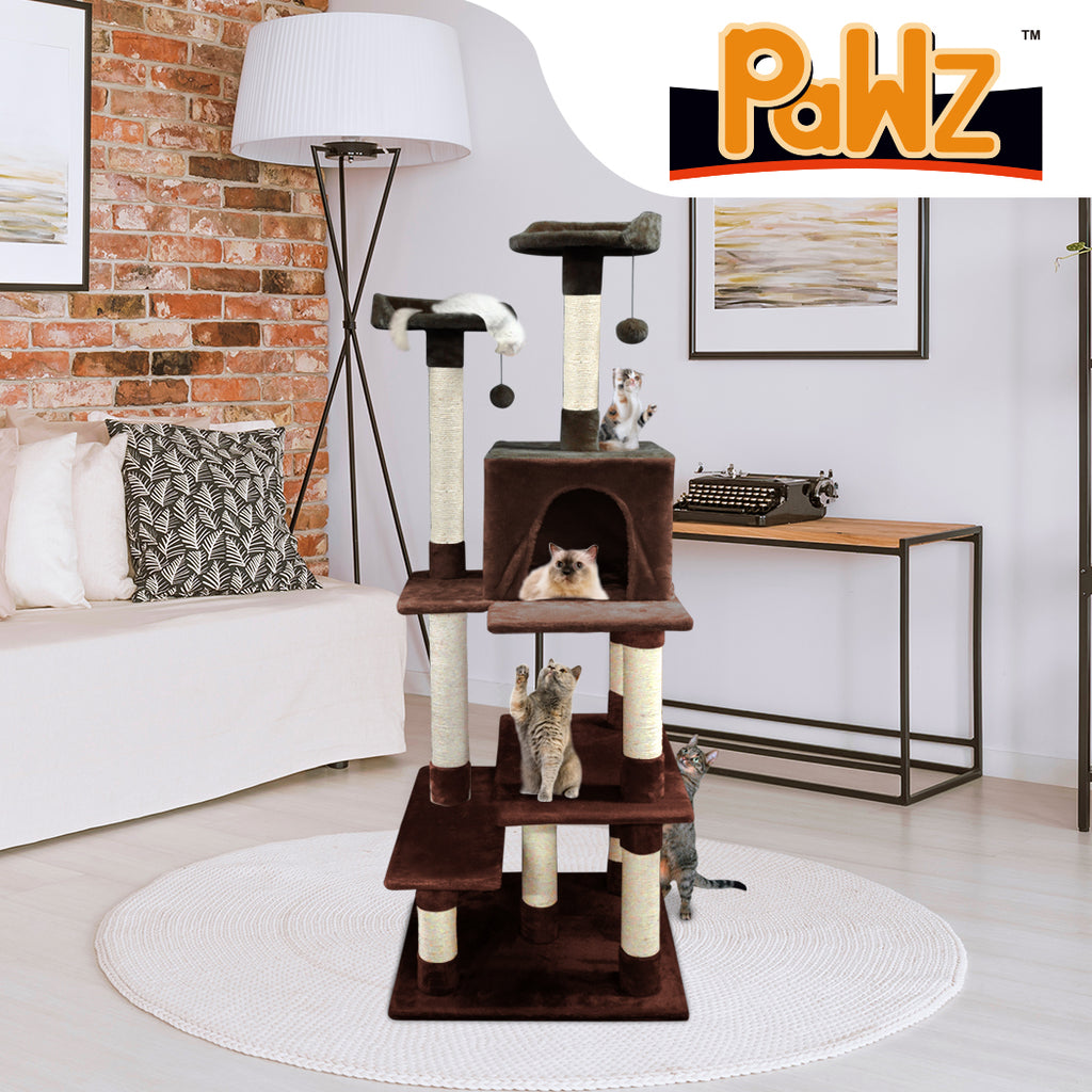 PaWz 1.7M Cat Scratching Post Tree Gym House Condo Furniture Scratcher Tower