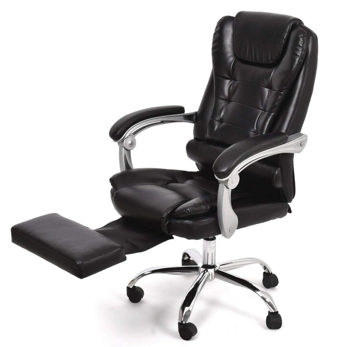 Levede Executive Office Computer Chair Premium PU Leather Thick Padded Lumbar Support