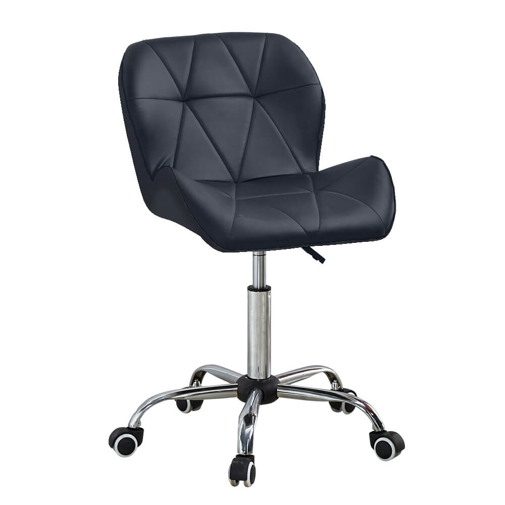 Levede Swivel Computer Desk Office Study Chair PU Leather Gaming Chair Black