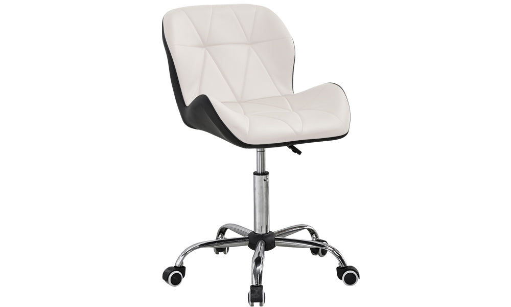 Levede Swivel Computer Desk Office Study Chair PU Leather Gaming Chair White