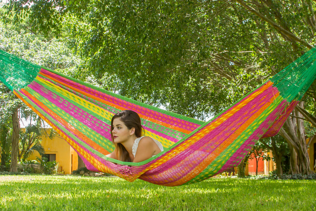 Queen Size Outdoor Cotton Hammock in Radiante