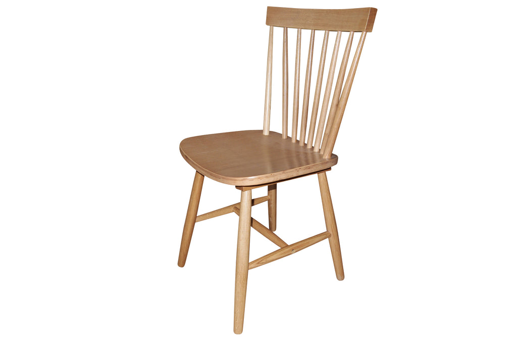 Set of 2 Dining Chairs  Ari Solid Oak Spindle back Chairs