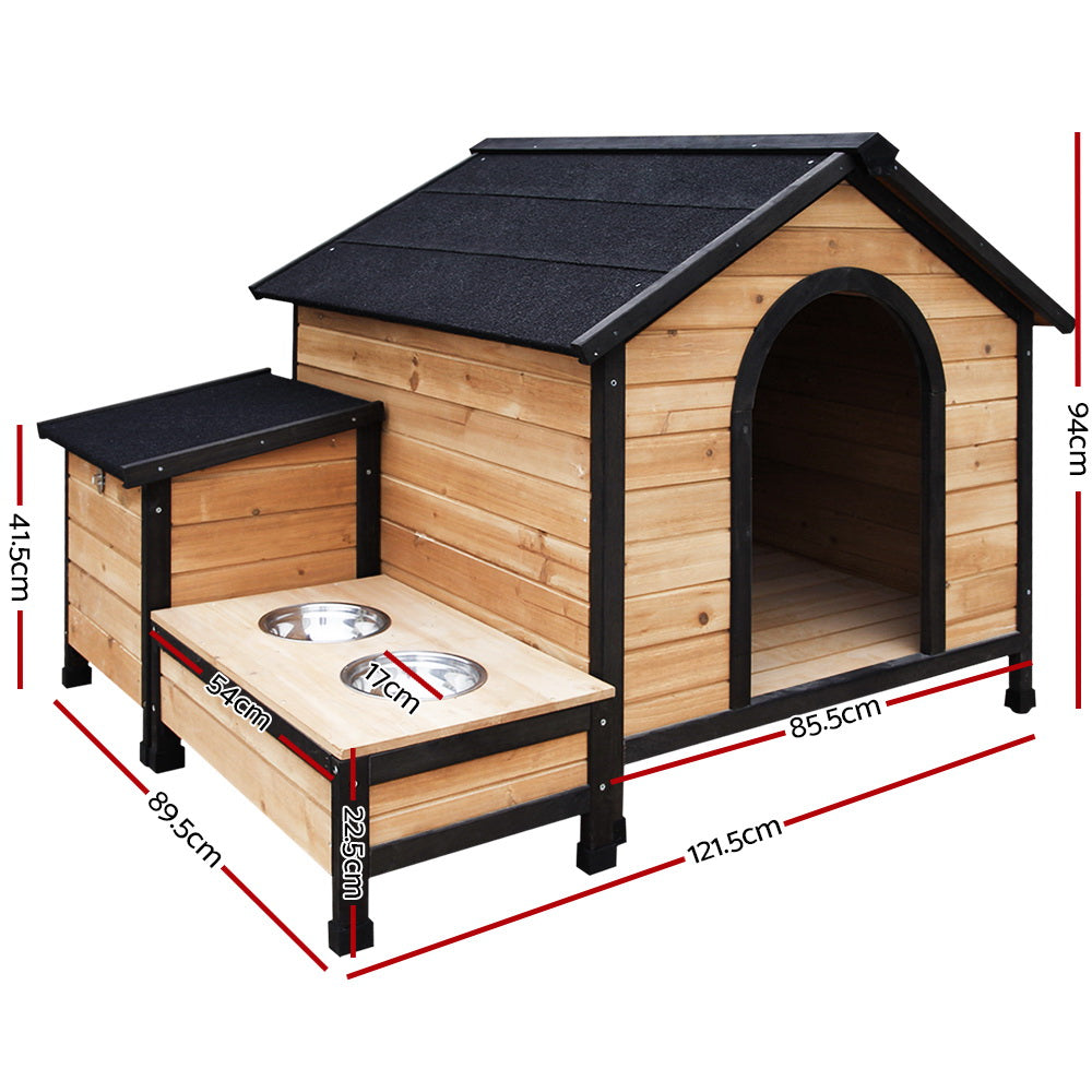 i.Pet Extra Large Wooden Pet Kennel with Storage