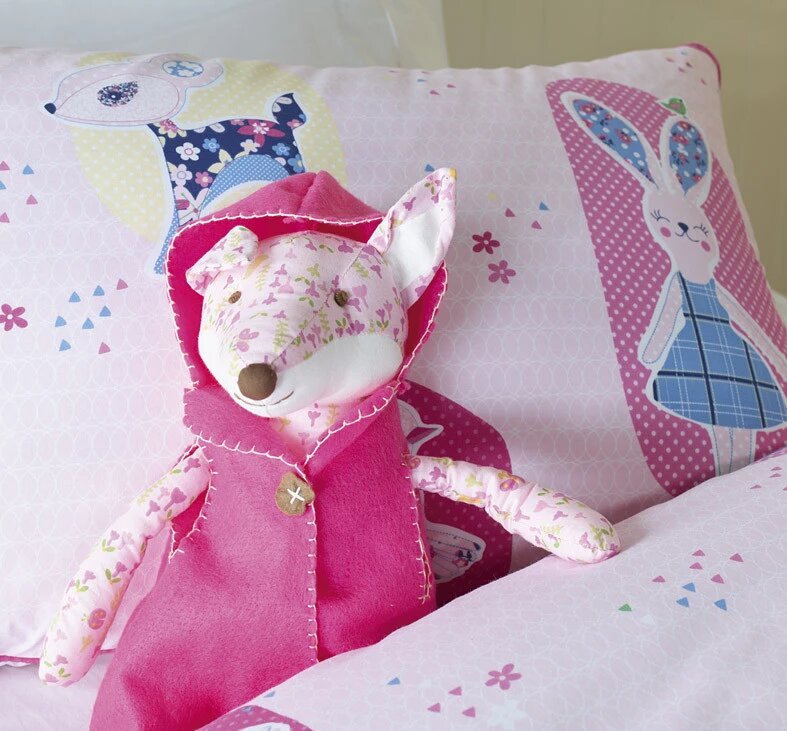 Jiggle & Giggle Kids Forest Friends Quilt Cover Single Set