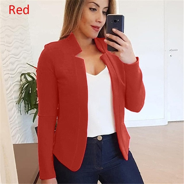 Ladies Cardigan Solid Long Sleeve fashion coats - Store Zone-Online Shopping Store Melbourne Australia