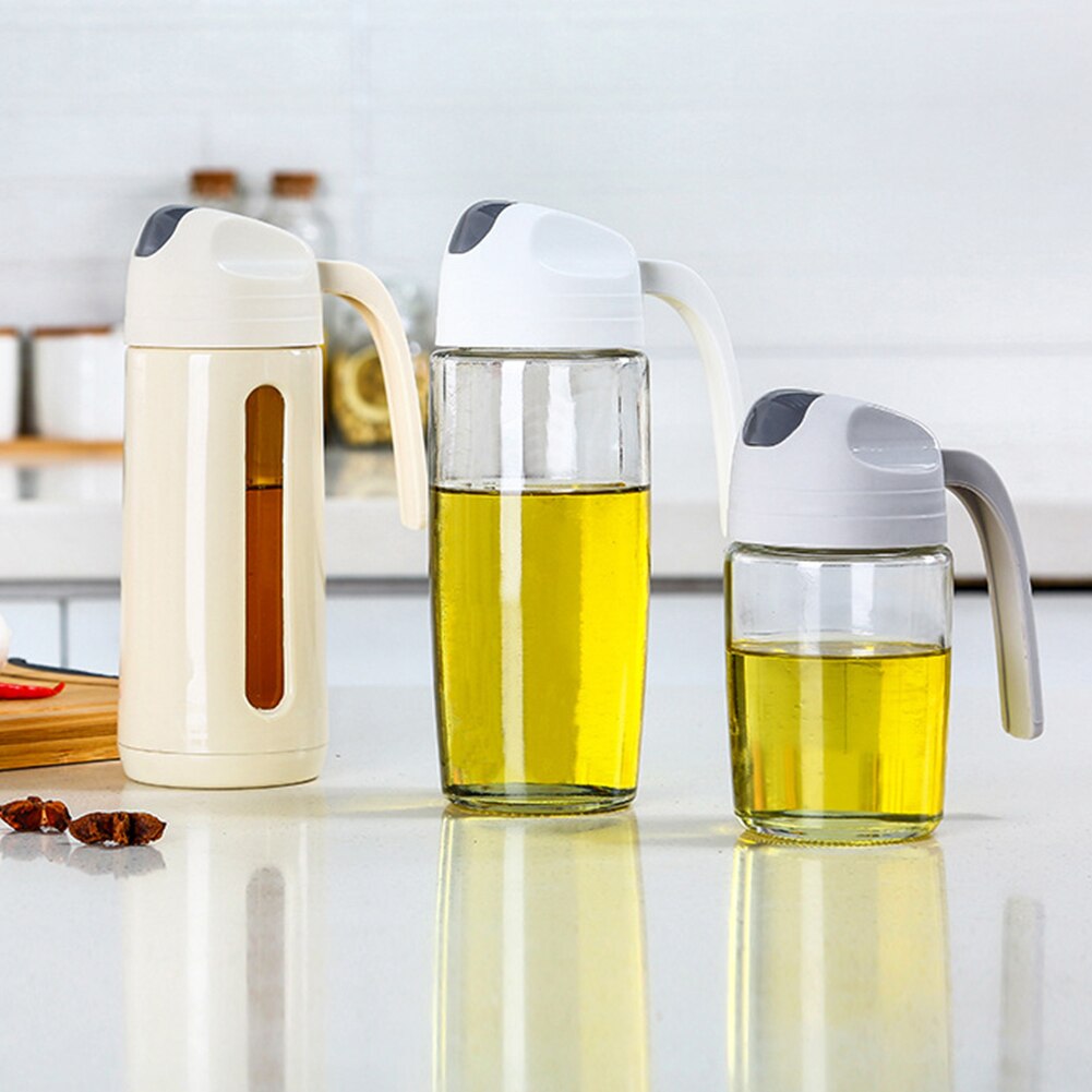 Auto Flip Olive Oil Dispenser Bottle Leakproof Condiment Container Cookware Spice Seasoning Jars Bottles Kitchen  Gadgets 2020