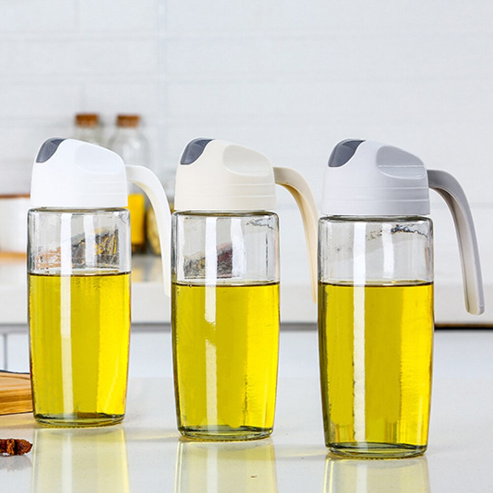 Auto Flip Olive Oil Dispenser Bottle Leakproof Condiment Container Cookware Spice Seasoning Jars Bottles Kitchen  Gadgets 2020