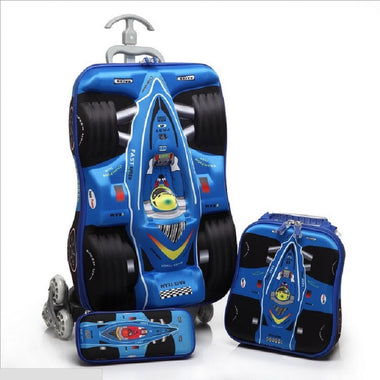 3D Kid’s Travel Trolley Bag 3pcs/set - Store Zone-Online Shopping Store Melbourne Australia