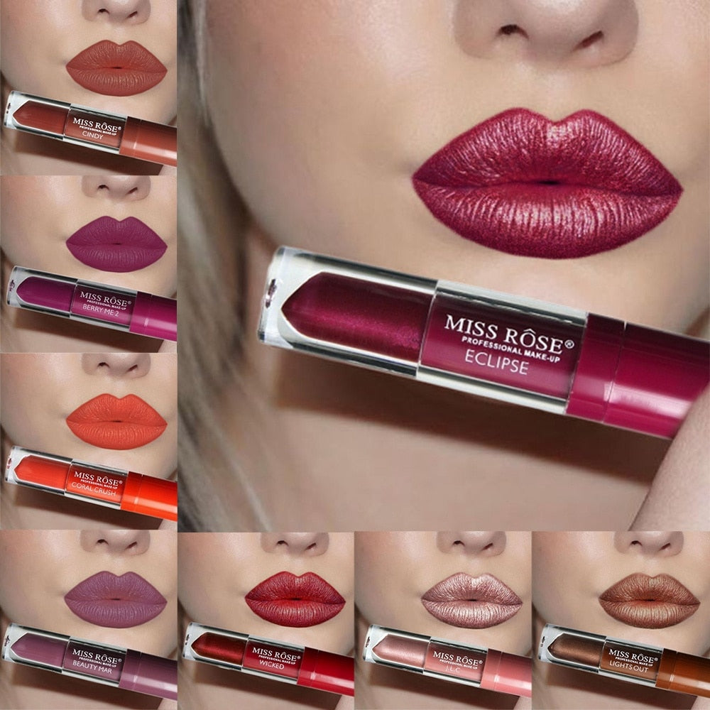 24 Color Liquid Lipstick Waterproof Long-lasting Non-stick Cup Lip Gloss - Store Zone-Online Shopping Store Melbourne Australia