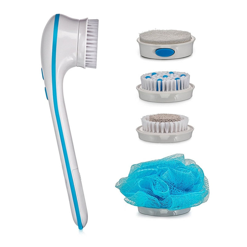 SPIN SPA BODY BRUSH WITH 5 ATTACHMENTS - Store Zone-Online Shopping Store Melbourne Australia