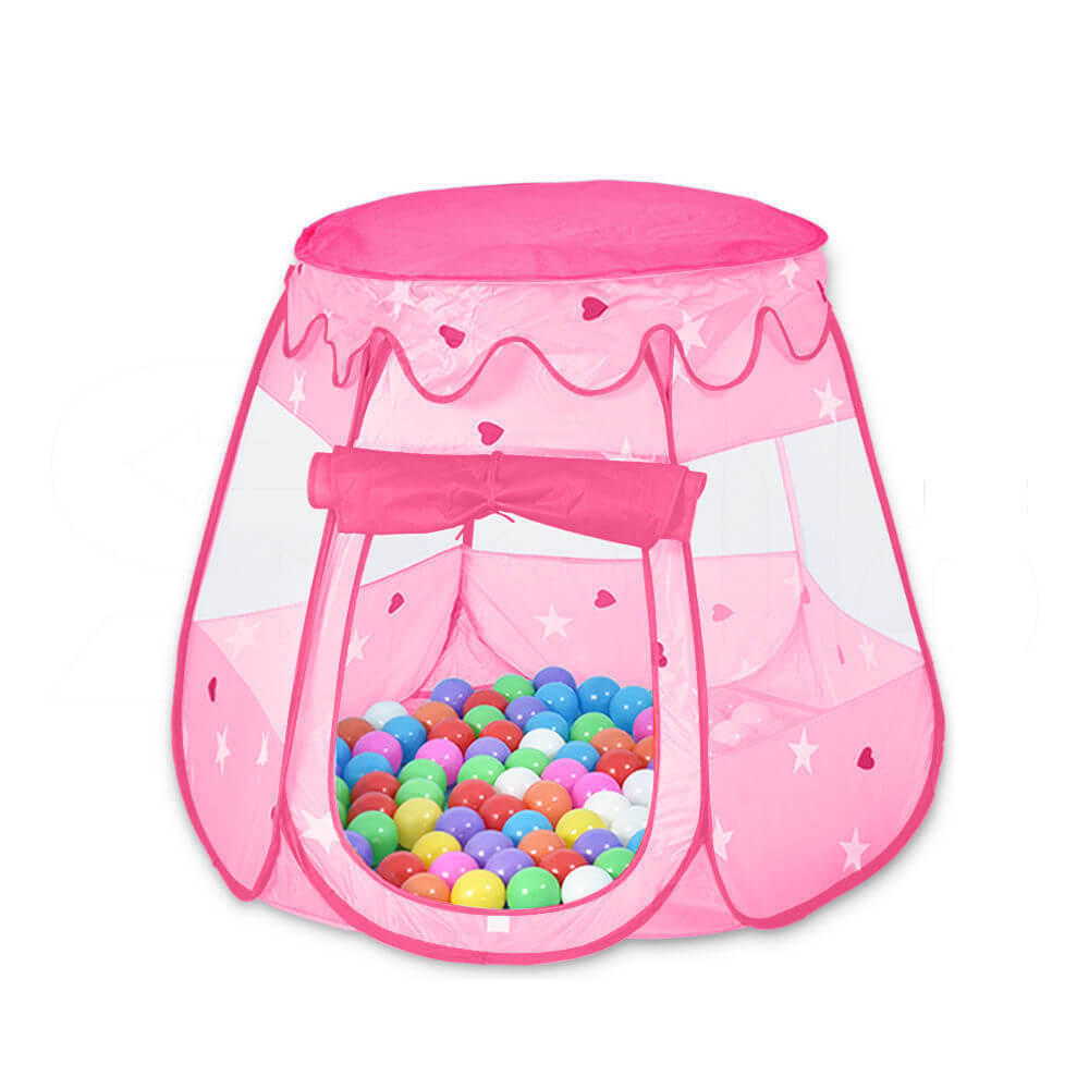 BoPeep Kid Children Pop Up Ball Pit Play Tent Cubby Playhouse Kids Gift Toy Pink