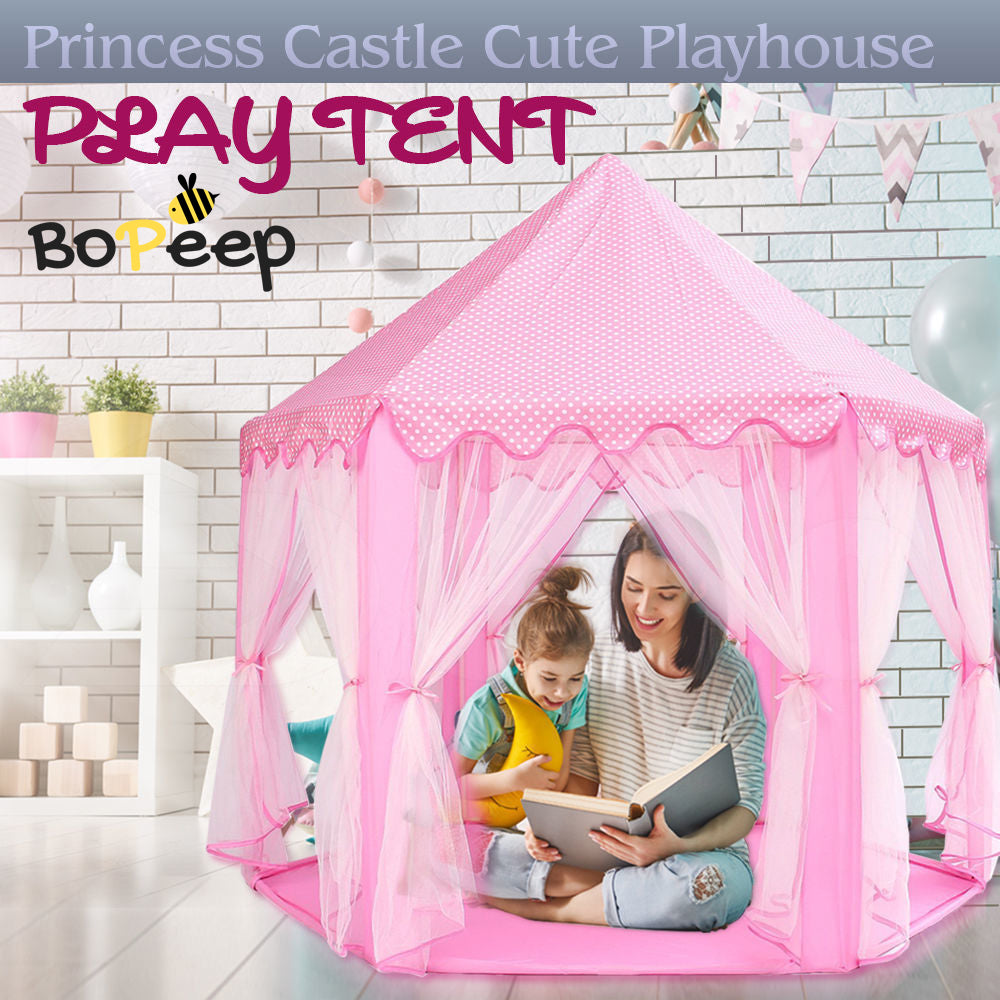 BoPeep Kids Children Play Tent Girls Castle Indoor Outdoor Kid Playhouse