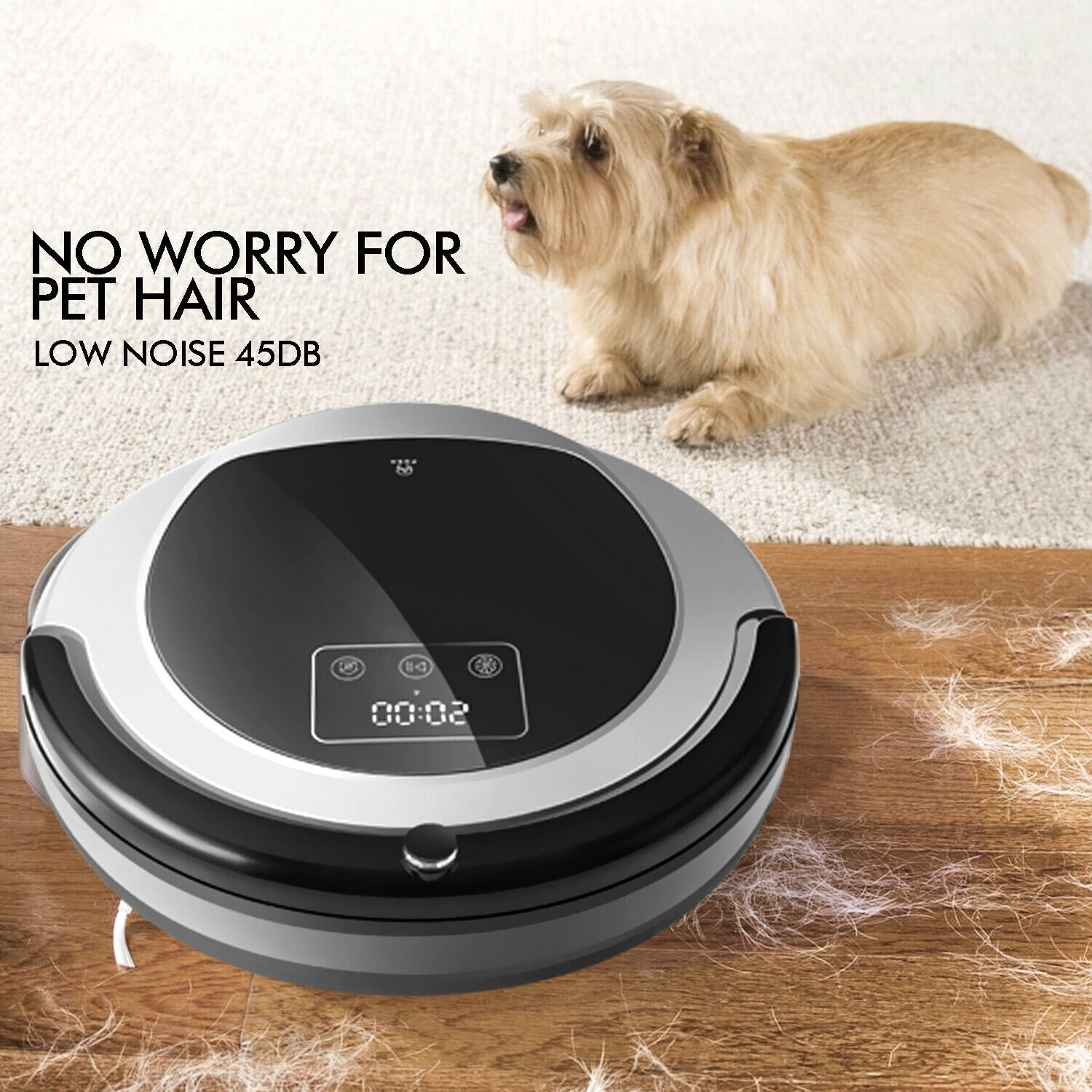 Robot Vacuum Cleaner  Automatic Robotic Distance Sensor Mop Floor Carpet 3000pa