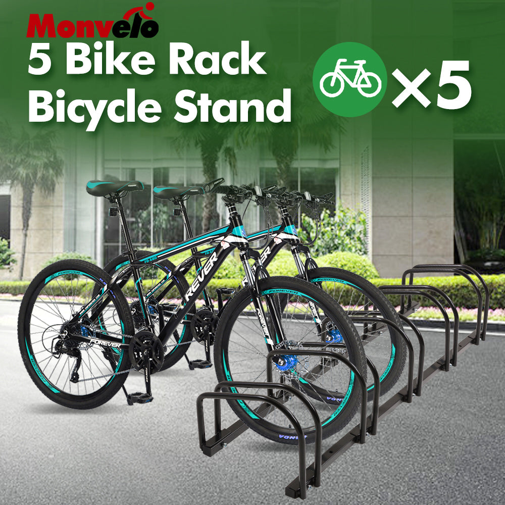 5-Bikes Stand Bicycle Bike Rack Floor Parking Instant Storage Cycling Portable