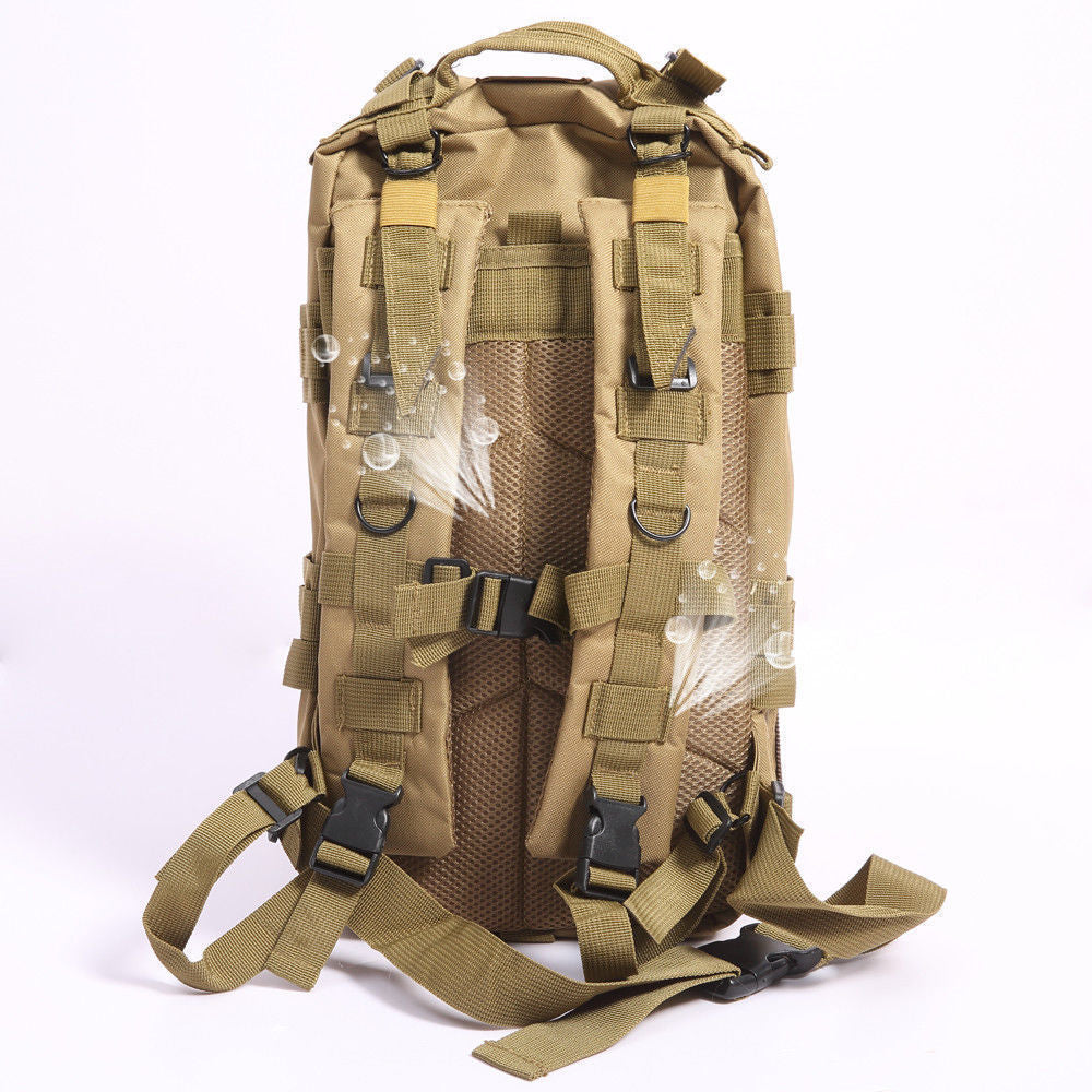 24L Hiking Camping Bag Army Military Tactical Trekking Rucksack Backpack