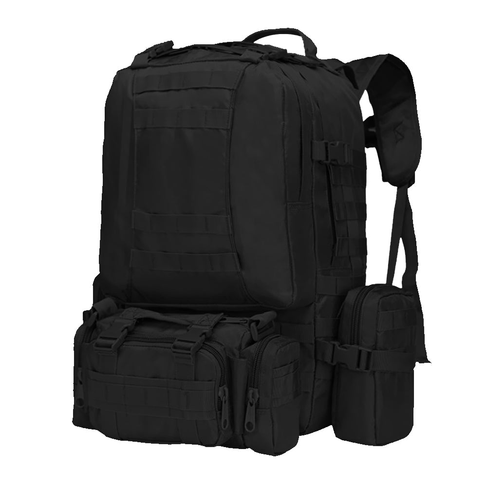 55L Hiking Camping Bag Army Military Tactical Trekking Rucksack Storage Backpack