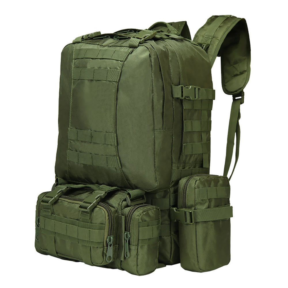 55L Hiking Camping Bag Army Military Tactical Trekking Rucksack Storage Backpack