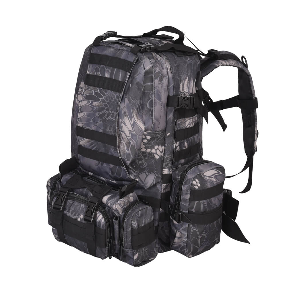 55L Hiking Camping Bag Army Military Tactical Trekking Rucksack Storage Backpack