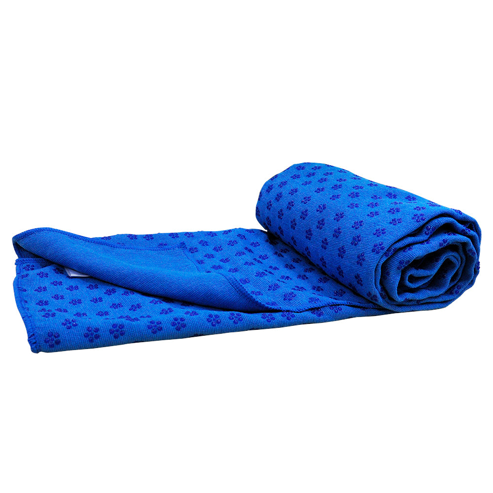 Yoga Towel Fitness Exercise Non-slip Thick Pilate Mat Towel Blanket Blue