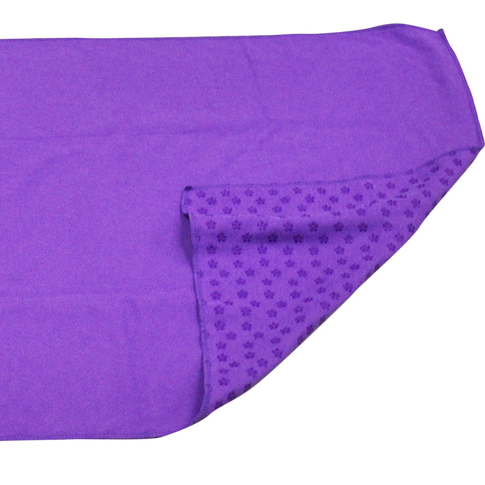 Yoga Towel Fitness Exercise Non-slip Thick Pilate Mat  Microfiber Towel Purple