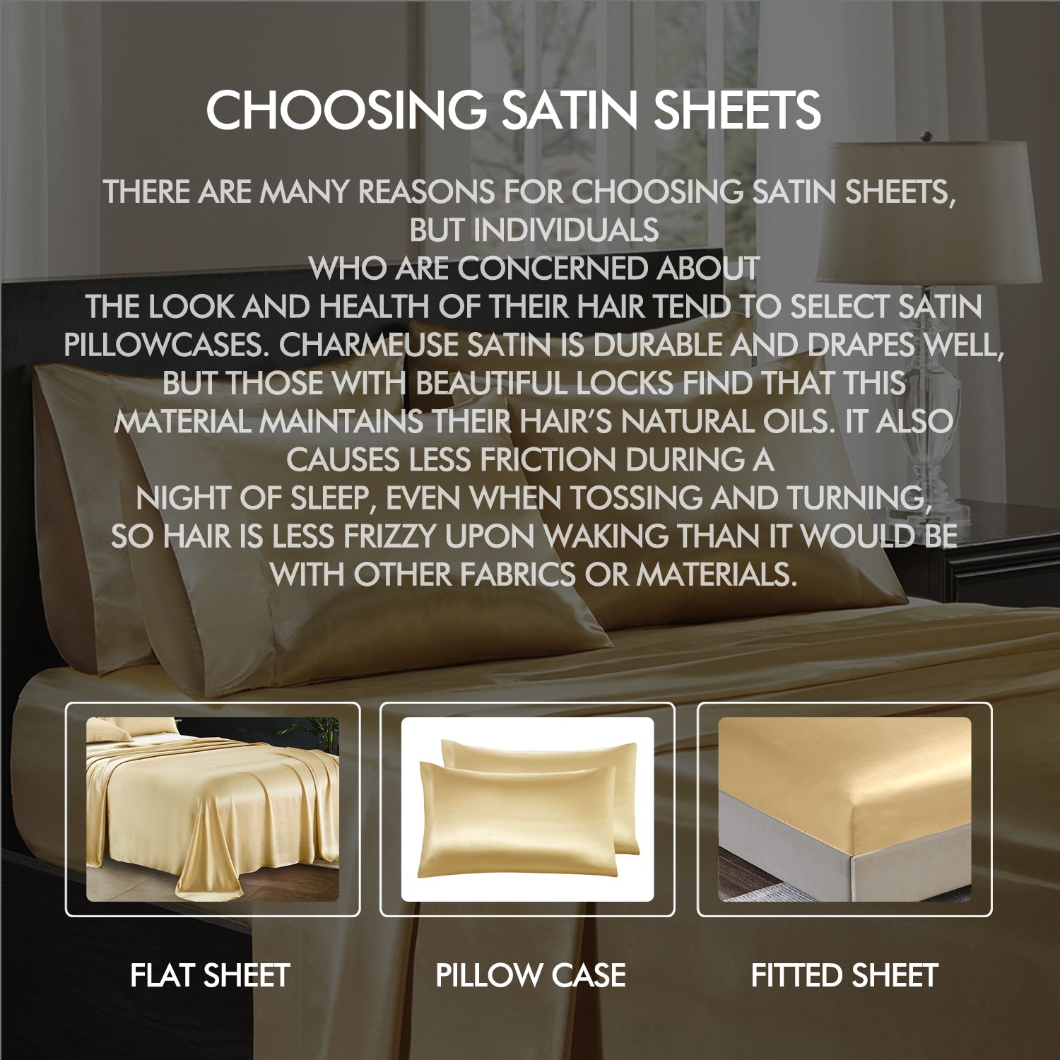 DreamZ Ultra Soft Silky Satin Bed Sheet Set in King Size in Burgundy Colour