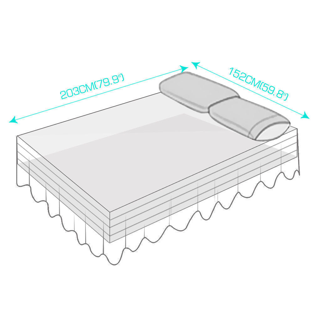 DreamZ Ultra Soft Microfiber Elastic Bed Skirt in Queen Size in Turquoise Colour