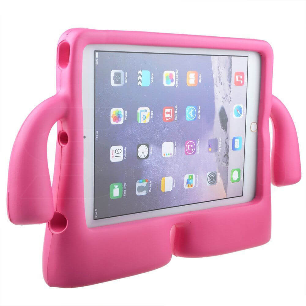 Shockproof Tough Children Kids Rubber Safe Case Cover iPad Mini 1 2 3 Fuchsia