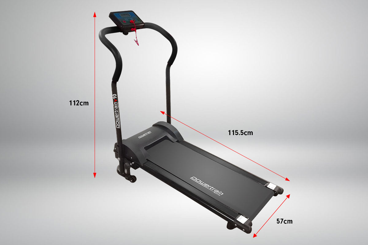 Treadmill V10 Cardio Running Exercise Home Gym - Black PowerTrain