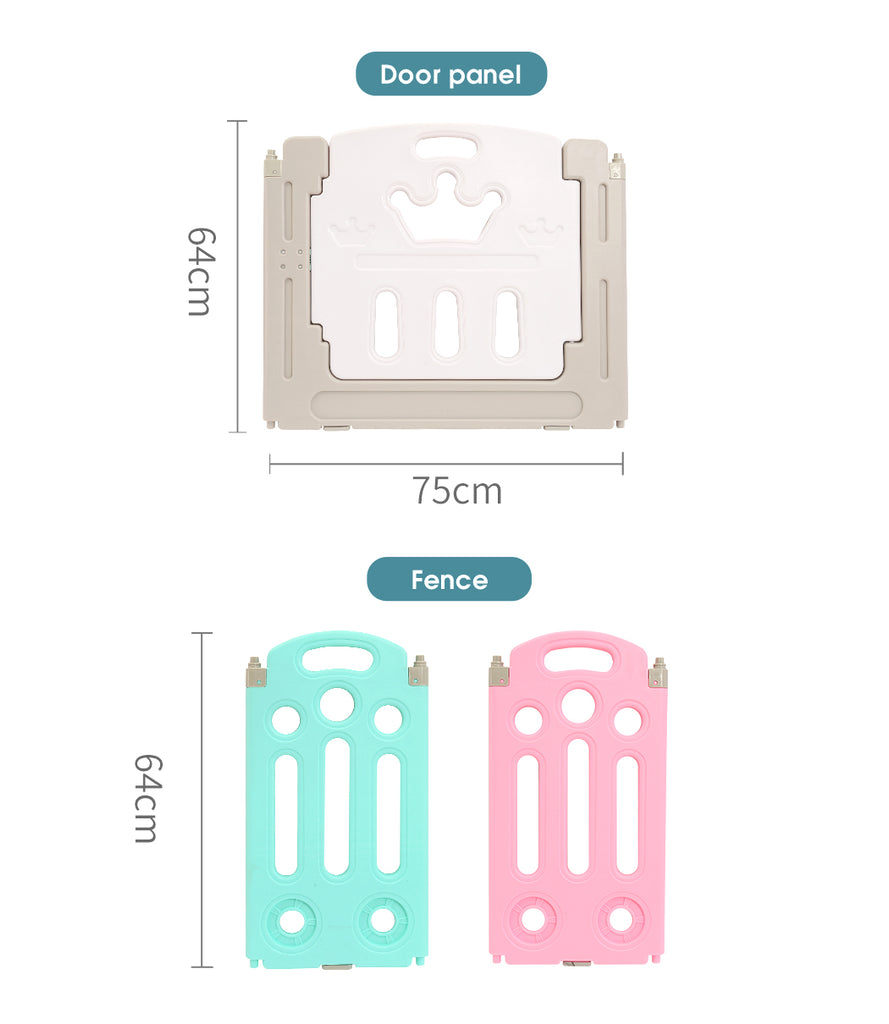 BoPeep Kids Playpen Baby Safety Gates Kid Play Pen Toddler Fence Room 14 Panels